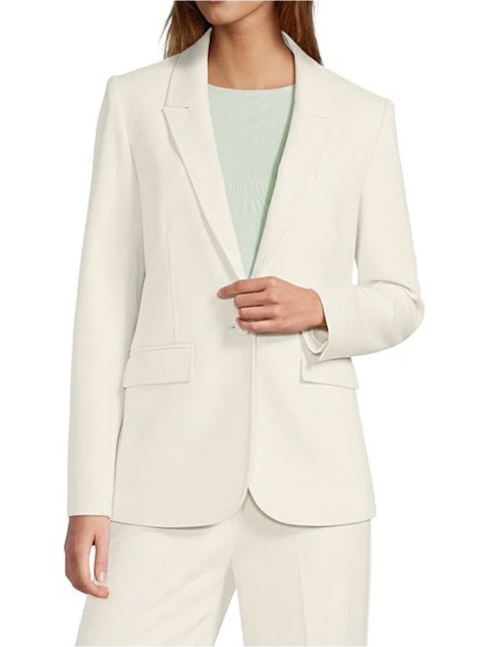 ANTONIO MELANI Remy Notch Lapel One Button Blazer